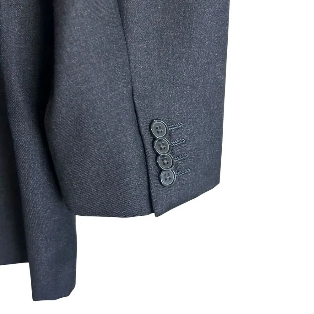 Ermenegildo Zegna 2 Piece Suit Charcoal Gray Size 42 R Blazer Pants 30x29